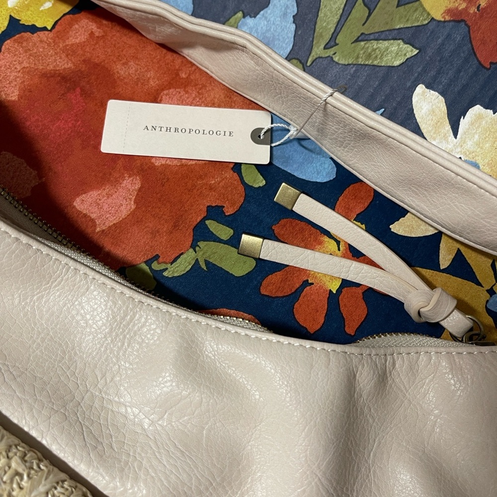 Anthropologie Cream Leather Bag with Cream Interior
20in x 14in - Picture 2 of 4